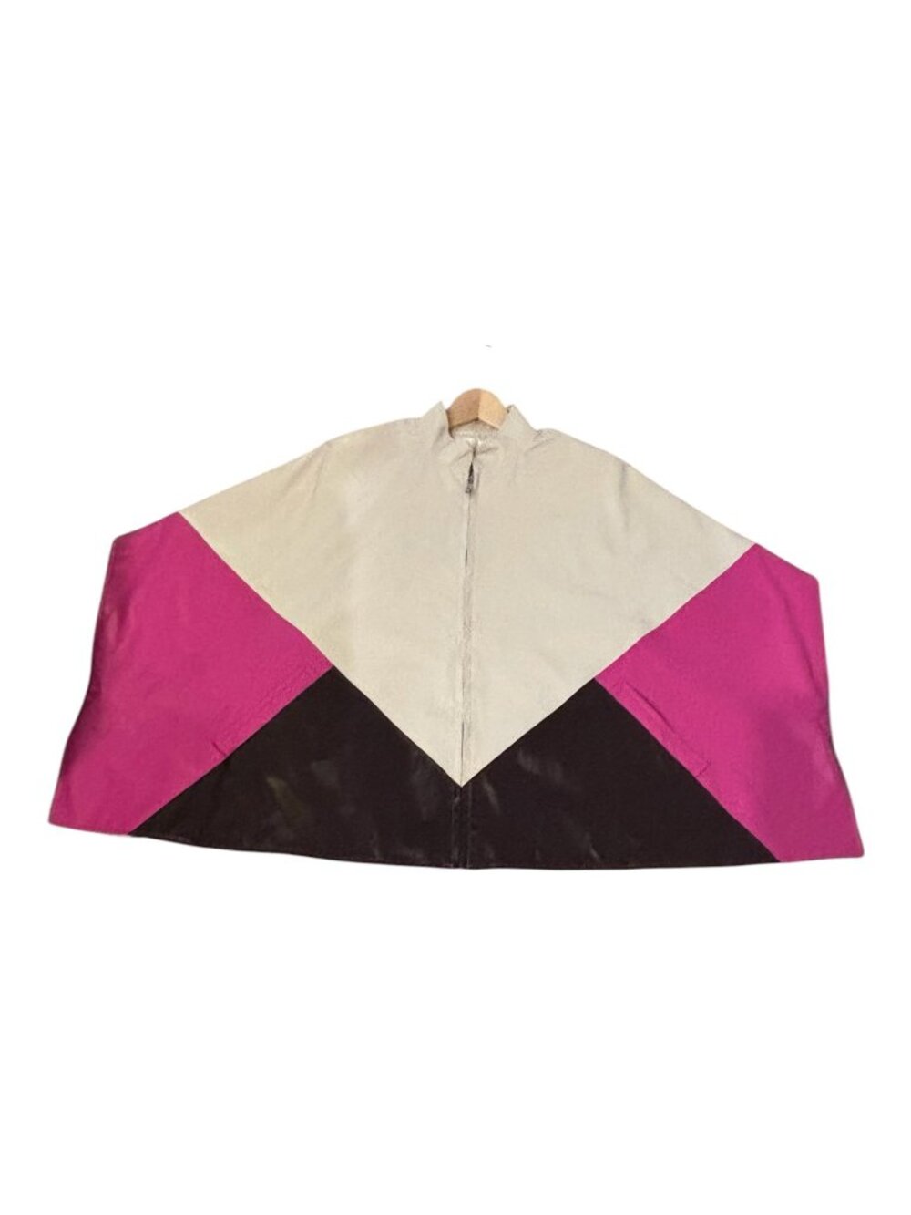 Anthropologie Thea Colorblock Cape Poncho One Size + FREE Kate Spade Tote - Picture 4 of 15